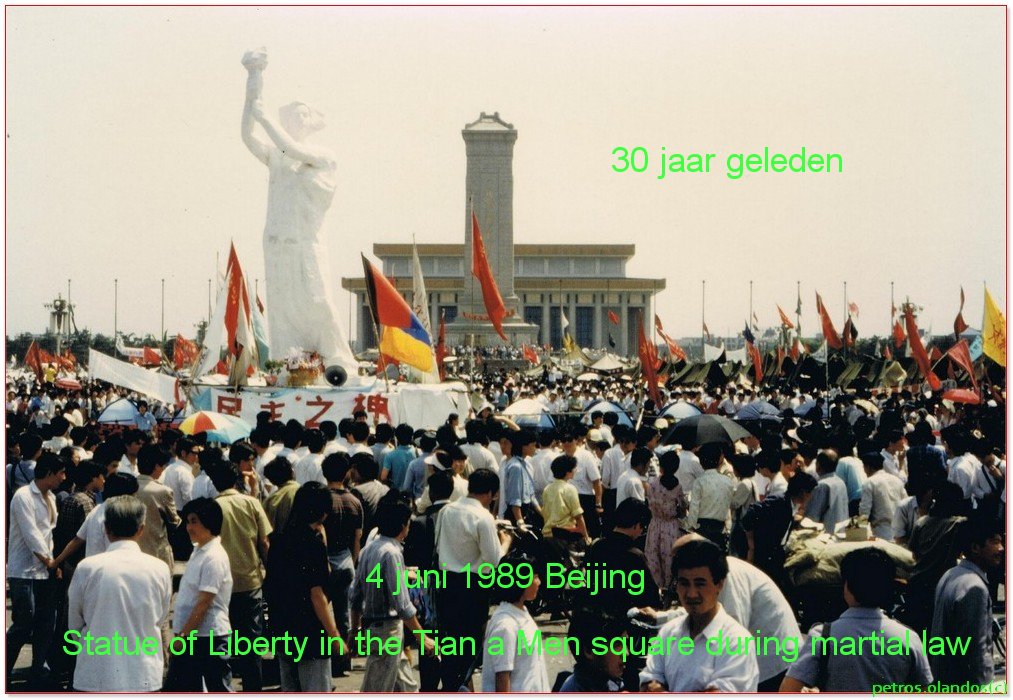 china 4 juni tianamen 1989 statue of liberty